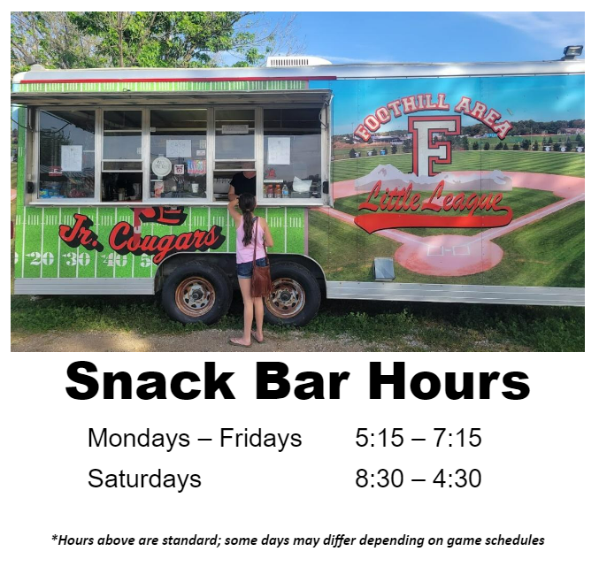 Visit our Snack Bar